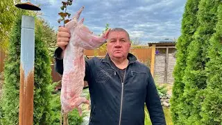 Домашний кролик в казане на костре | Сочный рецепт