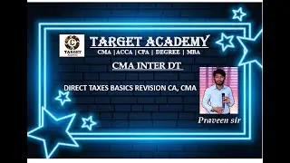 Direct Taxes_Basics Revision_CA, CMA