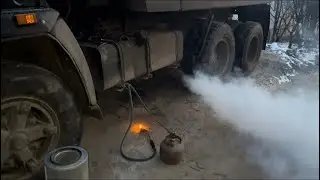 -15•с КАМАЗ ЗАМЕРЗ🥶 ПРИХВАТИЛО ВОЗДУХ💨
