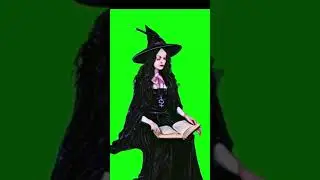 |horror witch green screen |