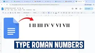 How To Type Roman Numerals In Google Docs