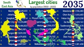 30 largest cities in South East Asia (1950-2035) |TOP 10 Channel