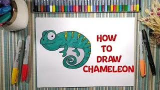 How to Draw Chameleon | Drawing and Painting| Drawing Pictures for Children