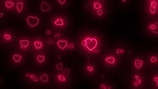 Glowing Loop Hearts: Best Free Background Video Footage