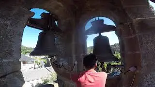 Repique de campanas Parroquia de Isorna, Galicia, España