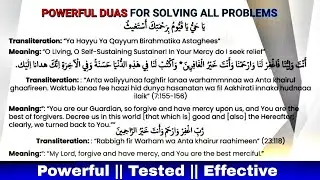 Powerful Duas For Solving All Problems (Immediate Help From Allah) #dua