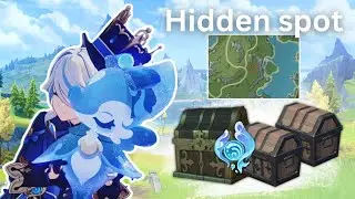 Hidden pool with 3 chest in Erinnyes Forest Fontaine | Genshin Impact