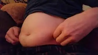 Belly stuffed on heavy cream