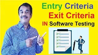 entry and exit criteria in software testing | software engineering | testingshala