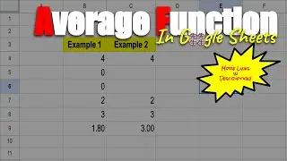 Average Function in 