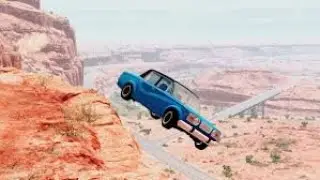 Crazy Rockslide Crashes – BeamNG Drive accident