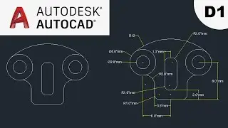 2D AutoCAD Practice Drawing || AutoCAD 2d Mechanical drawing || AutoCAD Exercises