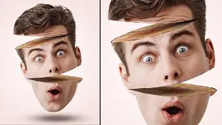 Slide Head Effect in Photoshop Tutorial #photoshop #photoediting #art