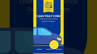 Donate your vehicle to support childhood cancer research 🚙 #car #donate #childhoodcancer #vehicles