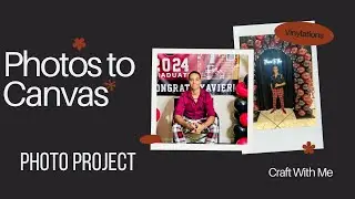 HOW TO Transfer Photo to Canvas for a Thank You Card