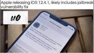 iOS 12.4 A12 Jailbreak At Risk with IOS 12.4.1 Update released! DO NOT UPDATE!