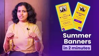 Design summer sale posters in 2 minutes for free