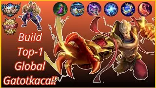 SUPER TANK!! Gatotkaca Best Build Tank MVP Play!! Build Top-1 Global Gatotkaca -Gameplay!!