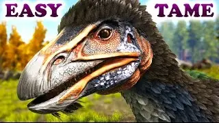ARK HOW TO TAME A THERIZINOSAURUS The Fluffy Evil Gatherer
