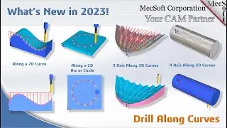 CAMJam Short 261: How to Drill Along a Curve in MecSoft CAM