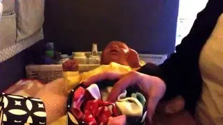Night routine with reborn baby FRIDA