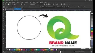 HOW TO MAKE BRANDING LOGO IN CORELDRAW | LETTER Q LOGO | DOCTOR DESIGN