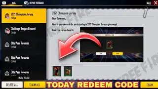 Today jersey Redeem code || today redeem code