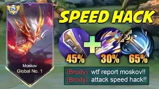FINALLY GLOBAL MOSKOV ATTACK SPEED BUILD IS 100% BROKEN!!😱 (RECOMMENDED BUILD FOR HIGH RANK!) - MLBB