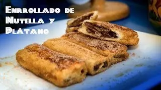 Nutella and Banana Monte Cristo Rolls