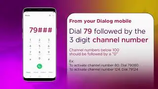 How to activate Dialog Television Channels via a missed call.