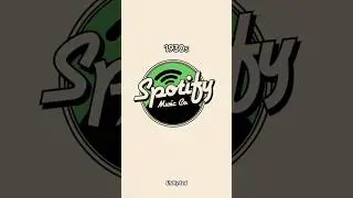 Designing the Spotify logo in the style of different decades