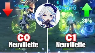 Rarest Comparison Yet?? C0 vs C1 Neuvillette for 