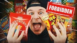Eating FORBIDDEN Chinese Candy & Chicken FEET Challenge
