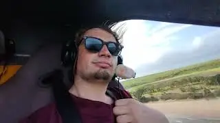 Gyro beautiful fly over beaches