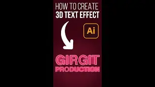 How to Create 3D Text Effect In ADOBE ILLUSTRATOR 