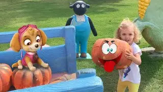 Mila and Skye Paw Patrol on the Pattaya Sheep Farm