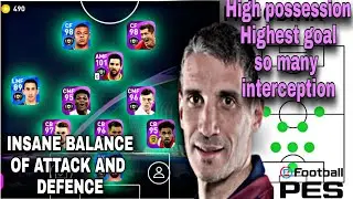 How To Use M.CODINA 3-2-3-2 Formation in pes mobile 2021• Never lose •