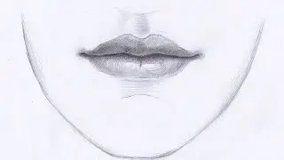Как рисовать ГУБЫ ЧЕЛОВЕКА карандашом. Урок 59. How to draw lips