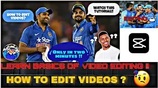 How To edit Videos 🤩 | Part-1| Learn Video editing only in 2 Minutes 🔥| Capcut | MS DHONI 2.0