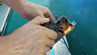 Test experiment of fire caused by external combustion of dimming box