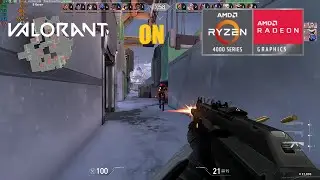 Valorant on Ryzen 3 4300U Vega 5 and 8gb ram | 900p Low and Medium Settings