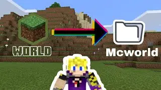 Easiest Way to Convert your World into MCWORLD