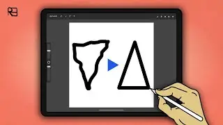 Create Shapes in Procreate, Straight Shapes Procreate 2021 Tutorial | Art Sprint
