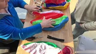 Making a beach ball hood