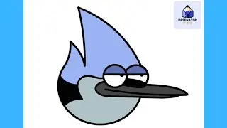Cum Să Îl Desenezi Pe MORDECAI | Usor Pas cu Pas Tutorial pentru Incepatori