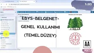 EBYS - BELGENET- GENEL KULLANIMI.   (TEMEL  DÜZEY)