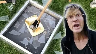 DESTROYING MY GOLD YOUTUBE PLAY BUTTON