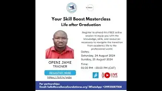 Your Skill Boost Masterclass: Life after Graduation