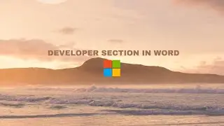 How to Get the Developer Menu in Word | Developer Options in Microsoft Word | Developer Menu