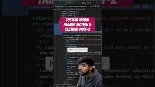 Make your website beautiful. Custom modal using framer motion and tailwind in Nextjs. 